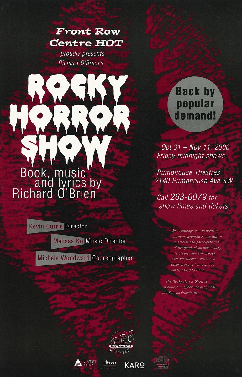Poster for The Rocky Horror Show (Remount)